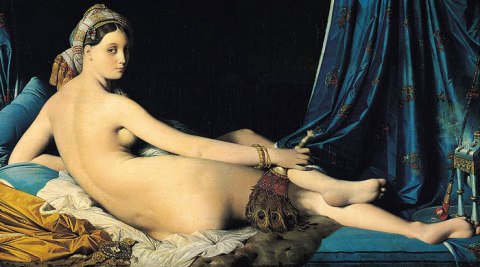 picture of the painting 'La Grande Odalisque' by Jean Auguste Dominique Ingres, 1814