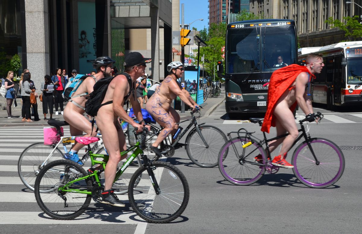 World Naked Bike Ride Toronto.