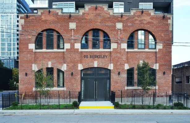 95 Berkeley Street, old brick building that houses Christie Smith bakery stables, now the lower part of a condo development