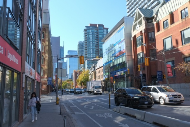 Adelaide East, looking west towards downtown